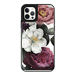 LaCoqueFrançaise Coque iPhone 12/12 Pro miroir Fleurs roses Design