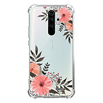 Evetane Coque Xiaomi Redmi Note 8 Pro anti-choc souple angles renforcés transparente Motif Fleurs roses