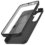 Avizar Coque Intégrale pour Samsung S24 Plus Rigide et Avant Souple Tactile Noir