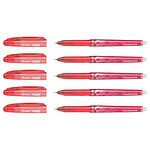 PILOT Stylo roller FriXion Point 0,5 Rouge x 5