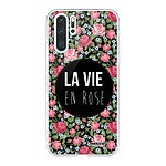 Evetane Coque Huawei P30 Pro/ P30 Pro New Edition silicone transparente Motif La Vie en Rose ultra resistant