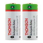 Pack 2x piles rechargeables HR03 AAA 900 mAh - Thomson
