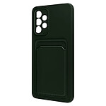 Forcell Coque pour Samsung Galaxy A53 5G Silicone Souple Porte-carte Fine Légère  Vert