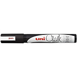 UNI-BALL Marqueur craie Pointe conique moyenne CHALK Marker PWE5M 1,8 - 2,5mm Noir x 6