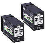 COMETE - 1500XL - 2 Cartouches Compatibles 1500XL PGI-1500 pour imprimantes CANON MAXIFY - 2 Noir