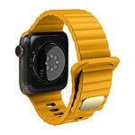 Avizar Bracelet pour Apple Watch 41mm et 40mm et 38 mm Silicone Souple et Doux  Jaune
