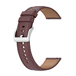 Avizar Bracelet Cuir pour Galaxy Watch 3 45mm Huawei Watch GT3 GT2 46mm Marron