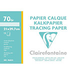 CLAIREFONTAINE Pochette de 12 feuilles de papier calque 21x29.7cm 70/75g