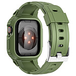 Avizar Bracelet pour Apple Watch Ultra 49mm Silicone Bumper Ajustable  Vert