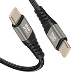 Blue Star Câble USB C / USB C Power Delivery 60W Quick Charge 4.0 Longueur 1.2m Noir