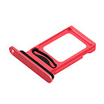 Clappio Tiroir Carte SIM pour iPhone 14 et 14 Plus Emplacement Nano SIM Rouge