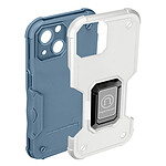 Avizar Coque iPhone 14 Plus Antichoc Hybride avec Anneau Support Magnétique Blanc
