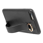 Muvit Coque pour iPhone 6 / 6S / 7 / 8 Ring Élégante avec Lanière Noir