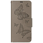 Avizar Étui pour Samsung A35 5G Portefeuille Papillon avec Dragonne Bronze