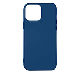 Avizar Coque pour iPhone 14 Pro Max Silicone Semi-rigide Finition Soft-touch Fine bleu