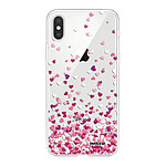 Evetane Coque iPhone Xs Max 360 intégrale transparente Motif Confettis De Coeur Tendance