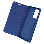Forcell Étui pour Samsung Galaxy A53 5G Carbone Porte-carte Support Vidéo Luna Book Carbon Bleu