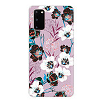 LaCoqueFrançaise Coque Samsung Galaxy S20 360 intégrale transparente Motif Fleurs parme Tendance