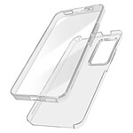 Avizar Coque pour Xiaomi 12T et 12T Pro Intégrale Arrière Rigide Transparent et Avant Souple  Transparent