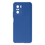 Avizar Coque Xiaomi Poco F3 et Mi 11i Silicone Semirigide Finition Soft Touch Fine Bleu