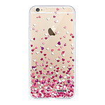 Evetane Coque iPhone 6/6S silicone transparente Motif Confettis De Coeur ultra resistant
