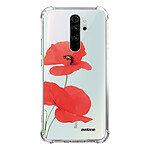 Evetane Coque Xiaomi Redmi Note 8 Pro anti-choc souple angles renforcés transparente Motif Coquelicot