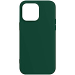 Avizar Coque pour iPhone 15 Pro Max Silicone Premium Semi rigide Finition Mate Douce  Vert foncé