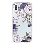 LaCoqueFrançaise Coque Samsung Galaxy A20e 360 intégrale transparente Motif Pivoines Violettes Tendance