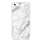LaCoqueFrançaise Coque iPhone 5/5S/SE silicone transparente Motif Marbre gris ultra resistant