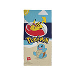 Pokémon - Serviette de bain Pikachu, Schiggy 70 x 140 cm