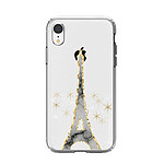 LaCoqueFrançaise Coque iPhone Xr silicone transparente Motif Illumination de paris ultra resistant