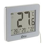 Otio - Thermomètre intérieur / Extérieur filaire Blanc