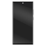 Clappio Écran Soft OLED pour Samsung S23 Ultra avec Vitre Tactile et Châssis Noir