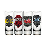 AC/DC - Set 4 verres à liqueur Black Ice