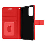 Avizar Housse Xiaomi Redmi Note 10s et Note 10 Porte-carte Fonction Support Vidéo Rouge