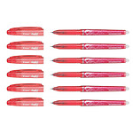 PILOT Stylo roller FriXion Point 0,5 Rouge x 6