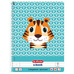 HERLITZ Cahier spiralé 'Cute Animals Tiger', A4, ligné