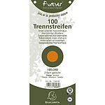 EXACOMPTA Paquet de 100 Fiches Intercalaire 105x240 Recyclées 2 trous Orange x 12