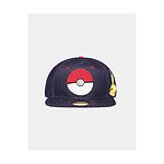 Pokémon - Casquette Snapback Denim Logo Pokémon