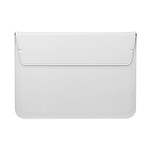 Avizar Pochette Ordinateur Portable 13'' Aspect Cuir Support à Rabat Blanc