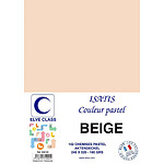 ELVE Paquet de 102 Chemises 160 g 240 x 320 mm ISATIS Coloris Pastel Beige