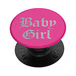 Popsockets PopGrip Design Baby Girl pour Smartphone, Bague et Support Universel Rose