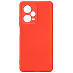 Avizar Coque pour Xiaomi Redmi Note 12 Pro Silicone Semi-rigide Finition Douce au Toucher Fine  Rouge