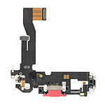 Clappio Connecteur de Charge pour iPhone 12 et 12 Pro de Remplacement Connecteur Lightning Microphone intégré Rouge