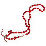 Avizar Bijou de Téléphone Bracelet à Perles Rouges Collection Audacious