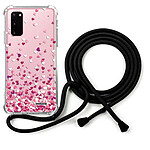 Evetane Coque cordon Samsung Galaxy S20 Dessin Confettis De Coeur