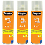 CLÉOPÂTRE Spray Colle 250ml Glue Aérocol 4 en 1 (repositionnable, ajustable, orientable) x 3