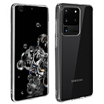 Avizar Coque Samsung Galaxy S20 Ultra Silicone et Film Verre Trempé 9H Contour Noir