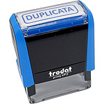 TRODAT Tampon X-print 4912 Formule Commerciale Texte + Picto 'DUPLICATA' Bleu