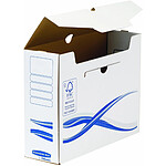 BANKERS BOX Lot 10 boîtes archives dos 10cm BASIQUE, montage manuel, carton recyclé